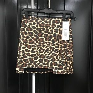 Leopard Print Mini Skirt L'America